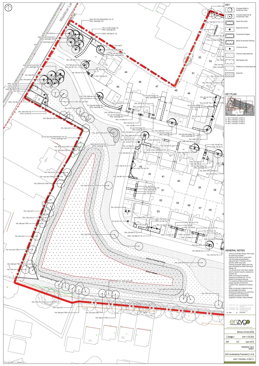 149-unit residential development in Melling - Landscape Proposals